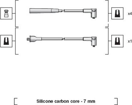 Magneti Marelli 941318111036 - Комплект проводов зажигания autosila-amz.com