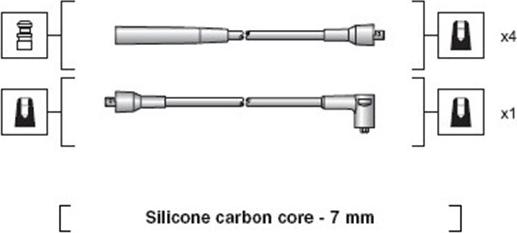 Magneti Marelli 941318111073 - Комплект проводов зажигания autosila-amz.com