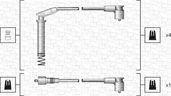 Magneti Marelli 941318111154 - Комплект проводов зажигания autosila-amz.com