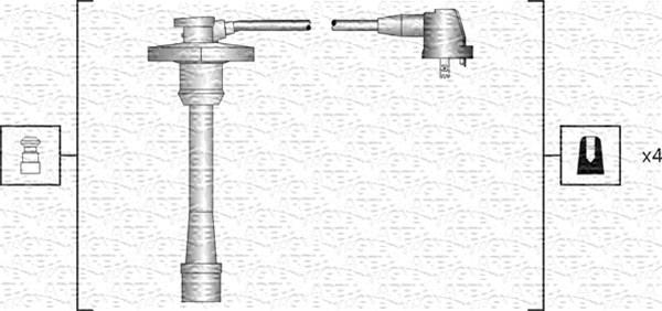 Magneti Marelli 941318111188 - Комплект проводов зажигания autosila-amz.com