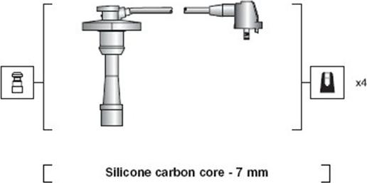 Magneti Marelli 941318111188 - Комплект проводов зажигания autosila-amz.com