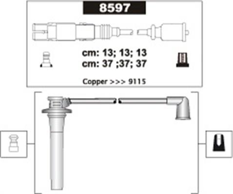 Magneti Marelli 941318111303 - Комплект проводов зажигания autosila-amz.com