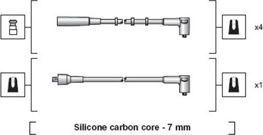 Magneti Marelli 941318111212 - Комплект проводов зажигания autosila-amz.com