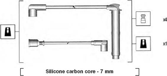 Magneti Marelli 941255050815 - Комплект проводов зажигания autosila-amz.com
