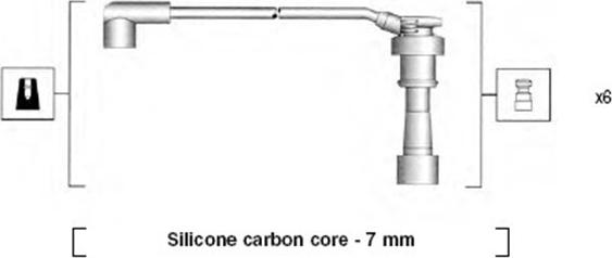 Magneti Marelli 941285150872 - Комплект проводов зажигания autosila-amz.com