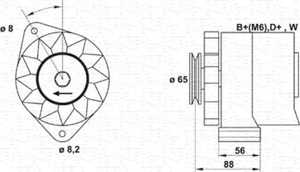 Magneti Marelli 943356408010 - Генератор autosila-amz.com