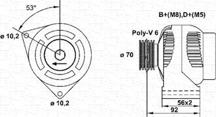 Magneti Marelli 943356576010 - Генератор autosila-amz.com