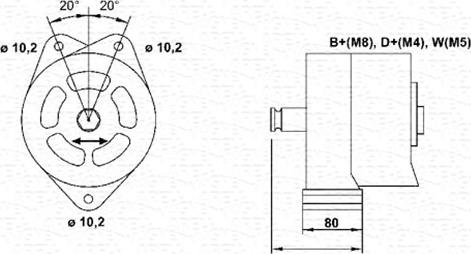 Magneti Marelli 943356685010 - Генератор autosila-amz.com