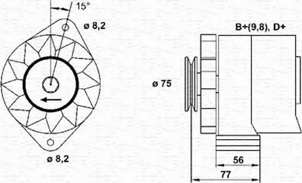 Magneti Marelli 943356742010 - Генератор autosila-amz.com