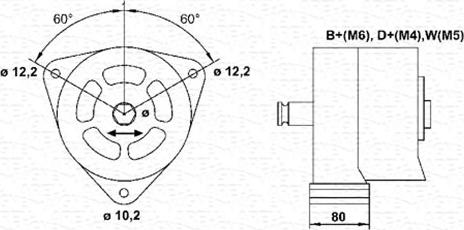 Magneti Marelli 943356709010 - Генератор autosila-amz.com