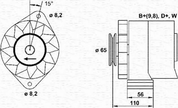 Magneti Marelli 943356788010 - Генератор autosila-amz.com