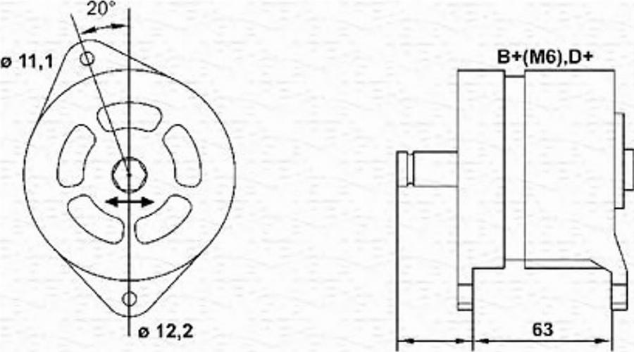 Magneti Marelli 943 35 777 201 0 - Генератор autosila-amz.com