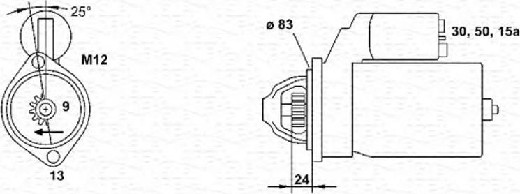 Magneti Marelli 943251486010 - Стартер autosila-amz.com