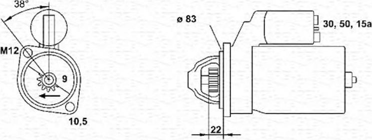 Magneti Marelli 943251139010 - Стартер autosila-amz.com