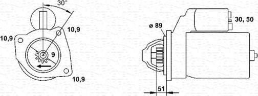 Magneti Marelli 943252201010 - Стартер autosila-amz.com