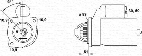 Magneti Marelli 943252207010 - Стартер autosila-amz.com