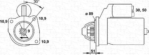 Magneti Marelli 943252235010 - Стартер autosila-amz.com