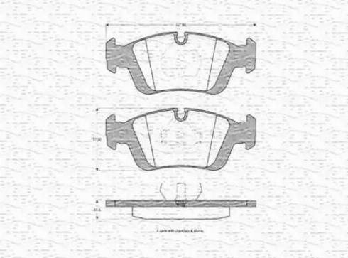 Magneti Marelli 430216170354 - Тормозные колодки, дисковые, комплект autosila-amz.com