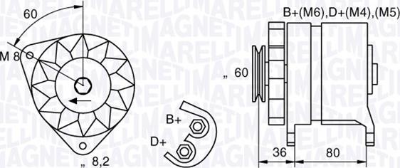 Magneti Marelli 054022604010 - Генератор autosila-amz.com