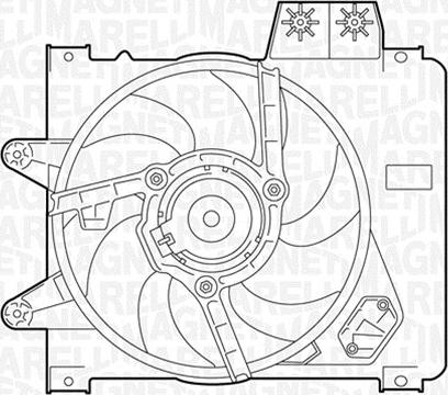 Magneti Marelli 069402283010 - Вентилятор, охлаждение двигателя autosila-amz.com