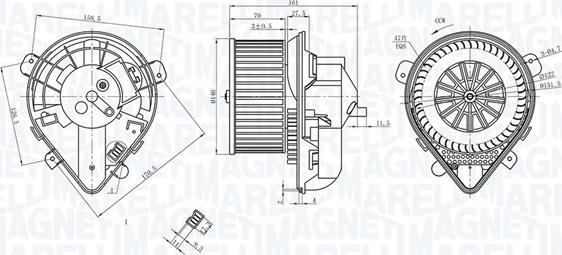 Magneti Marelli 069412403010 - Вентилятор салона autosila-amz.com