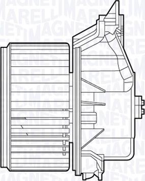 Magneti Marelli 069412657010 - ВЕНТИЛЯТОР ОТОПИТЕЛЯ САЛОНА OPEL CORSA AUTO. GSX autosila-amz.com