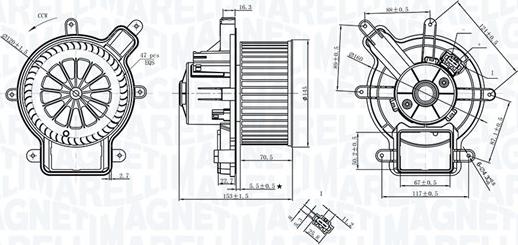 Magneti Marelli 069412398010 - Вентилятор салона autosila-amz.com