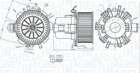 Magneti Marelli 069412315010 - Вентилятор салона autosila-amz.com