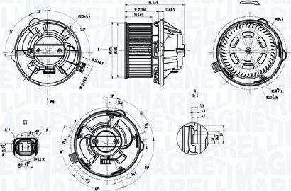 Magneti Marelli 069412389010 - Вентилятор салона autosila-amz.com