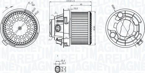 Magneti Marelli 069412258010 - Вентилятор салона autosila-amz.com