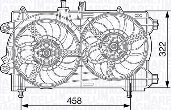 Magneti Marelli 069422481010 - Вентилятор, охлаждение двигателя autosila-amz.com