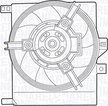 Magneti Marelli 069422550010 - Вентилятор, охлаждение двигателя autosila-amz.com