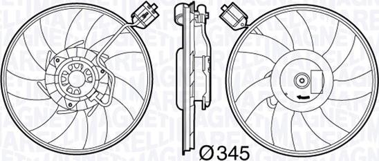 Magneti Marelli 069422586010 - Вентилятор, охлаждение двигателя autosila-amz.com