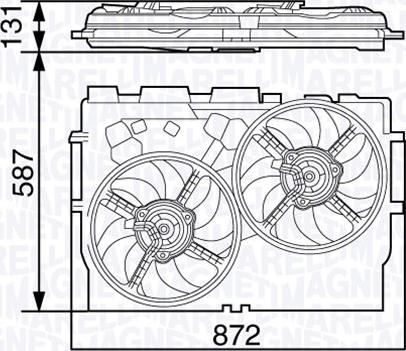 Magneti Marelli 069422582010 - Вентилятор, охлаждение двигателя autosila-amz.com