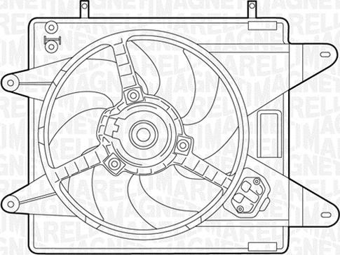Magneti Marelli 069422015010 - Вентилятор, охлаждение двигателя autosila-amz.com