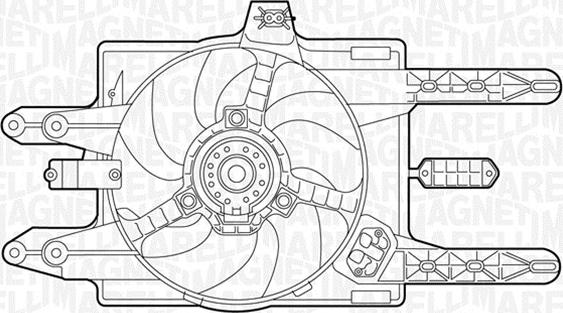 Magneti Marelli 069422018010 - Вентилятор, охлаждение двигателя autosila-amz.com