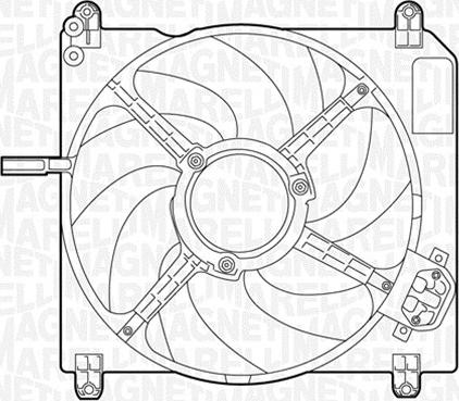 Magneti Marelli 069422029010 - Вентилятор, охлаждение двигателя autosila-amz.com