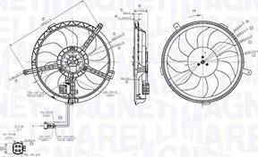 Magneti Marelli 069422850010 - Вентилятор, охлаждение двигателя autosila-amz.com