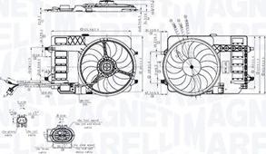 Magneti Marelli 069422858010 - Вентилятор, охлаждение двигателя autosila-amz.com