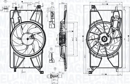 Magneti Marelli 069422834010 - Вентилятор, охлаждение двигателя autosila-amz.com