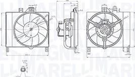 Magneti Marelli 069422873010 - Вентилятор, охлаждение двигателя autosila-amz.com