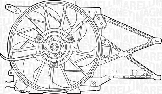 Magneti Marelli 069422343010 - Вентилятор, охлаждение двигателя autosila-amz.com