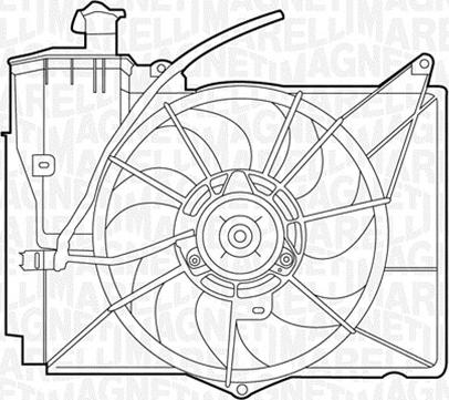 Magneti Marelli 069422358010 - Вентилятор, охлаждение двигателя autosila-amz.com