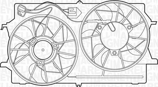 Magneti Marelli 069422307010 - Вентилятор, охлаждение двигателя autosila-amz.com