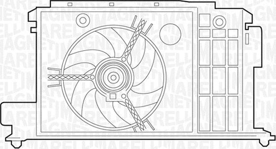 Magneti Marelli 069422384010 - Вентилятор, охлаждение двигателя autosila-amz.com