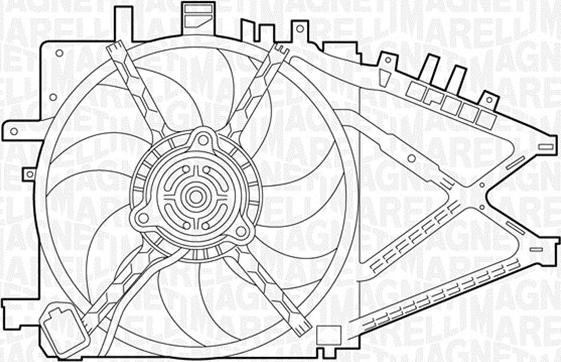 Magneti Marelli 069422338010 - Вентилятор, охлаждение двигателя autosila-amz.com