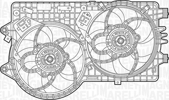 Magneti Marelli 069422240010 - Вентилятор, охлаждение двигателя autosila-amz.com