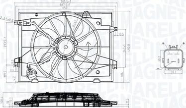 Magneti Marelli 069422784010 - Вентилятор, охлаждение двигателя autosila-amz.com