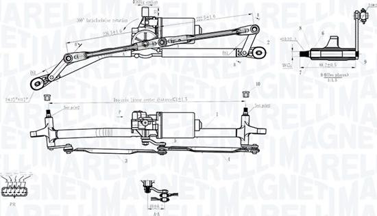 Magneti Marelli 064012001011 - Система очистки окон autosila-amz.com