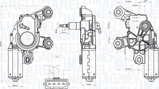 Magneti Marelli 064074800010 - Двигатель стеклоочистителя autosila-amz.com